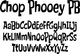 Chop Phooey PB Regular Font preview